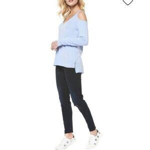 Dex Womens Shirts Off The Shoulder Top Long Sleeve Straps V Neck Blouse